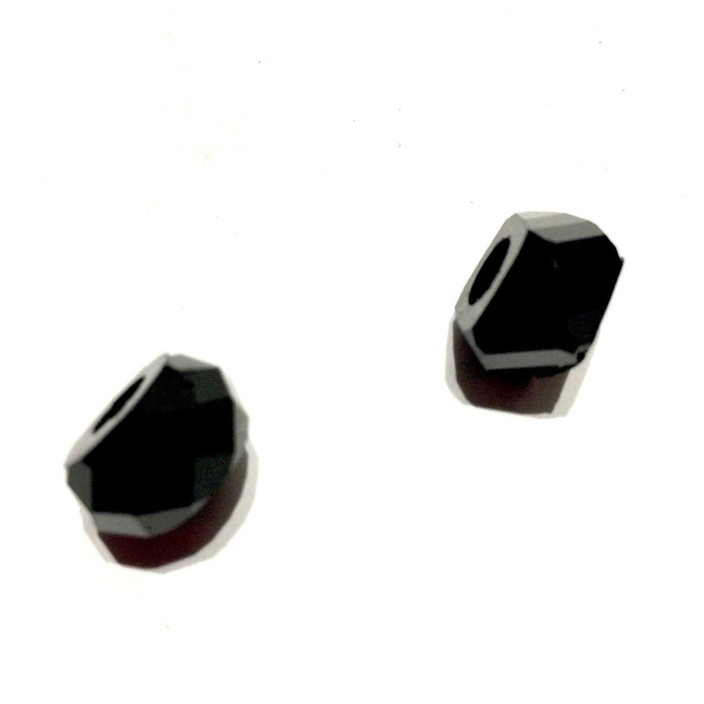 25x Large Hole Faceted 8MMx13mm Acrylic Beads for Jewellery Making