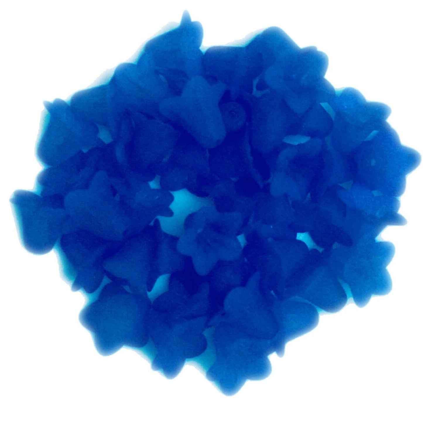 30x Large Frosted or Opaque Acrylic Flower Bead Caps 17x12mm - Pick Your Colour