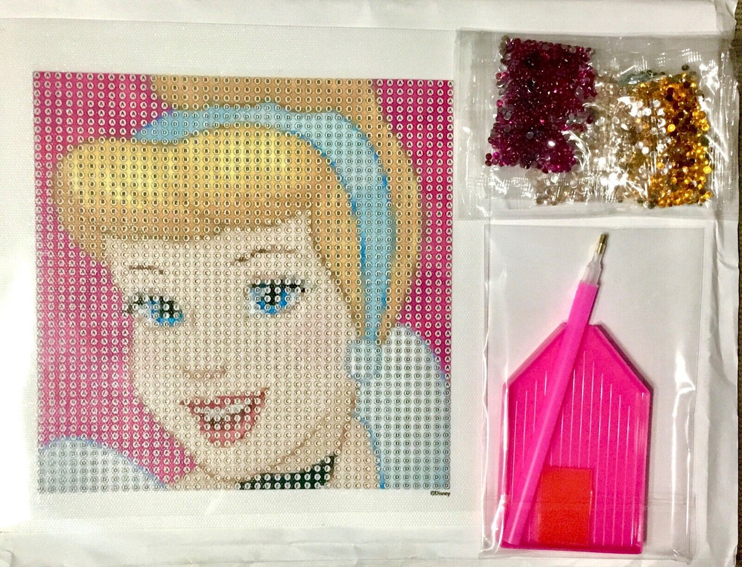 1x Disney Princess Resin Diamond Art Embroidery DIY Box Kit