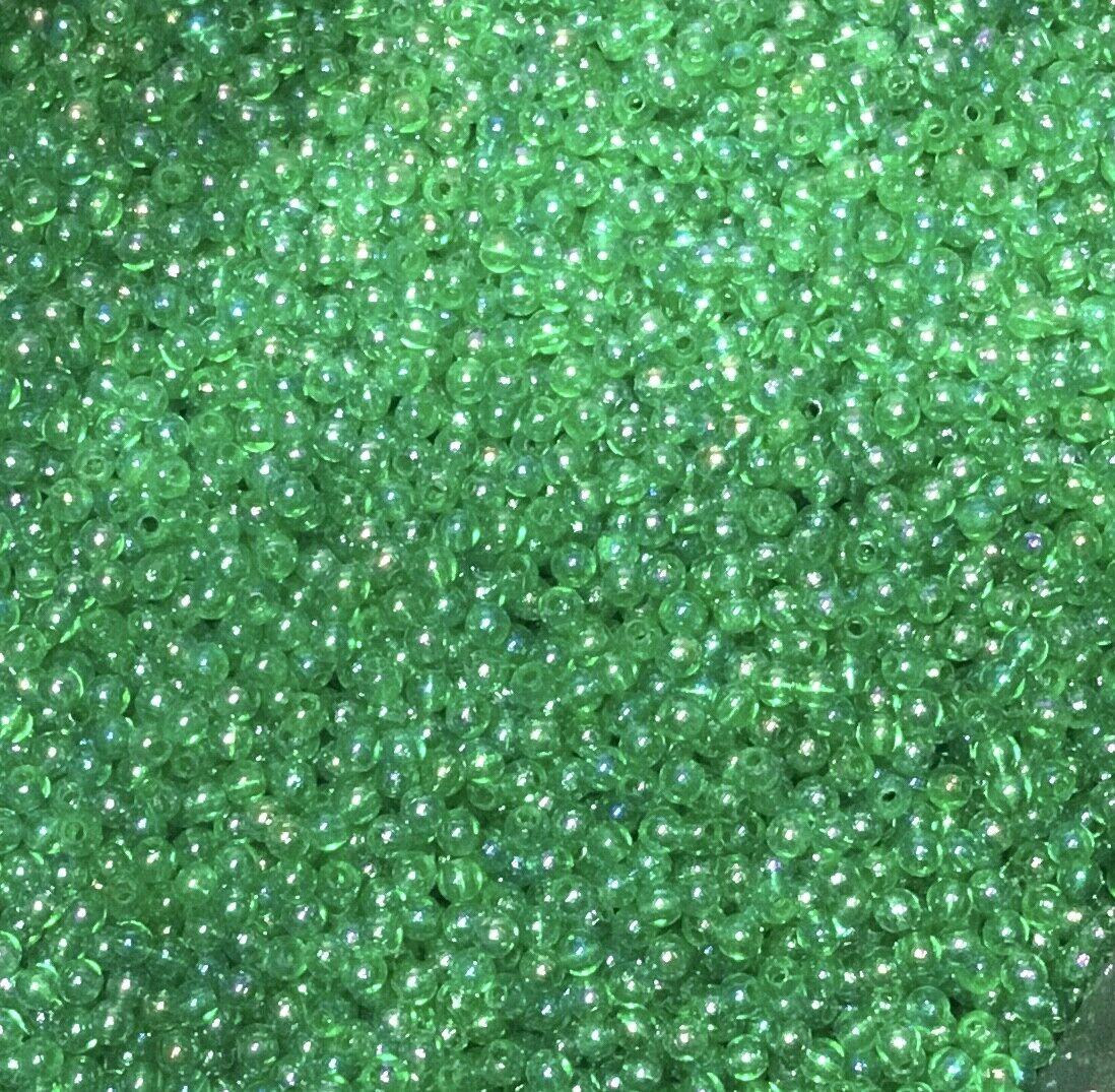 1000x Tiny 3mm Acrylic Faux Pearl Beads for Jewellery Making - Pick Your Colour