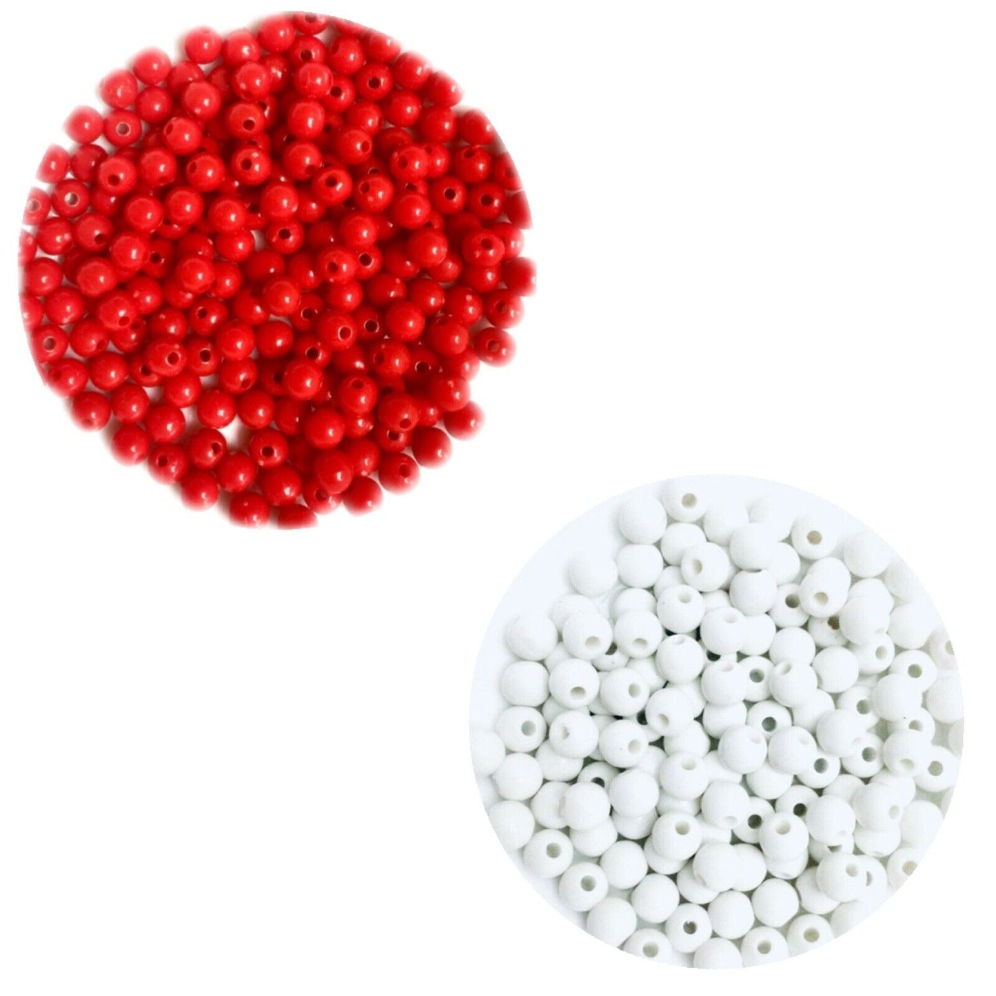 200x Mix Coloured 6mm Spacer Beads - Pick Your Style