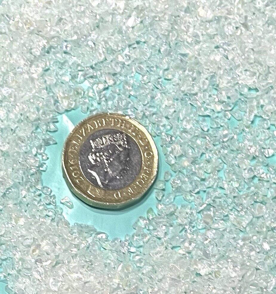 25g Crushed Electroplated Tiny Glass Rhinestone Chips for 3D Nail Art Decoration