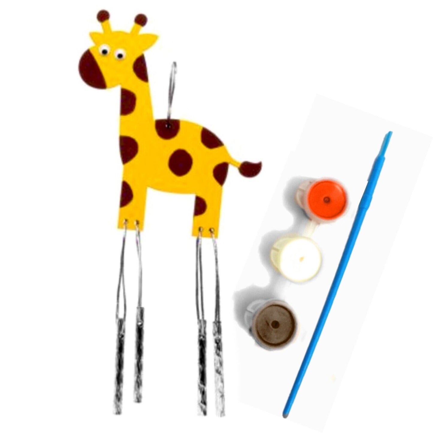 1x Design Your Own Cute Wooden Animals Windchime Kit