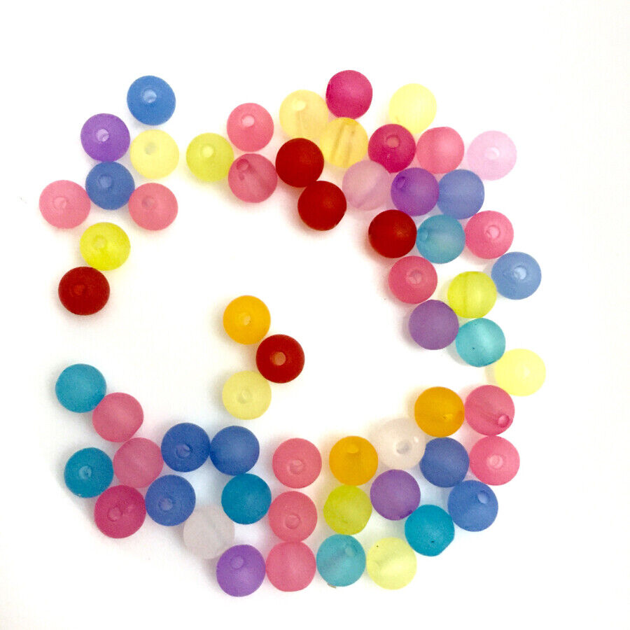 200x Mix Coloured 6mm Spacer Beads - Pick Your Style