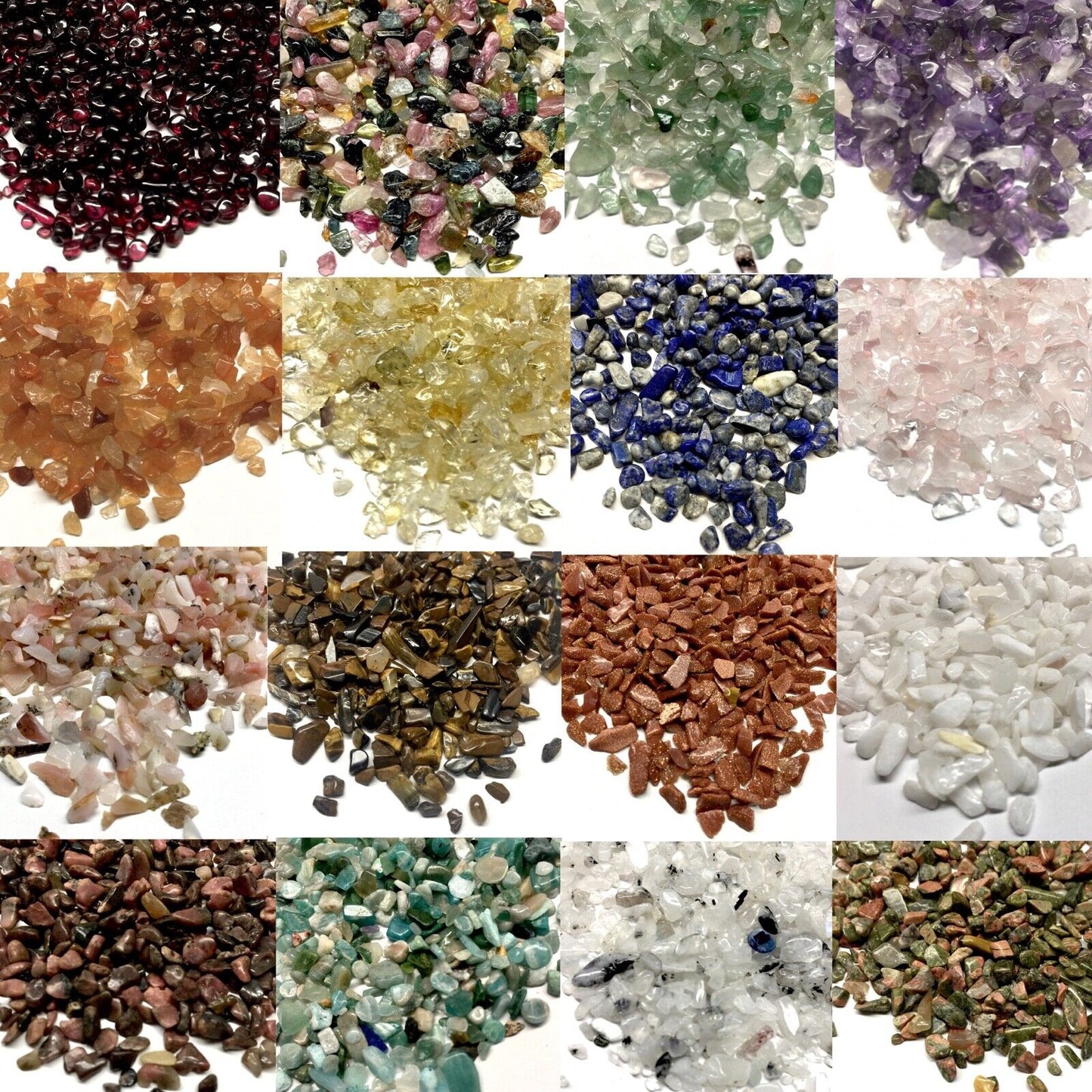 25g Natural Semi Precious Gemstone Crystal Tiny Chips Nuggets 2mm-6mm