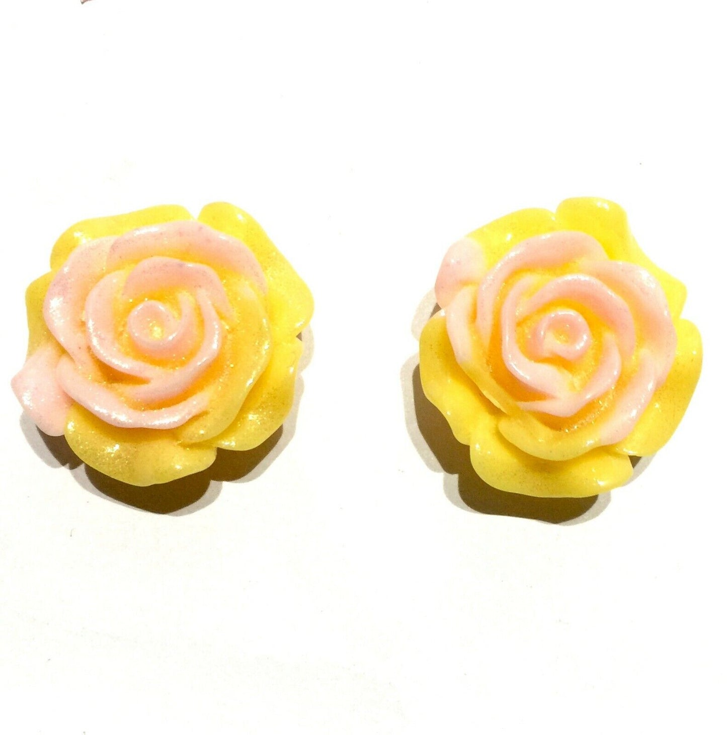 2x Large 30mm Rose Flower Charm Beads/Cabochon