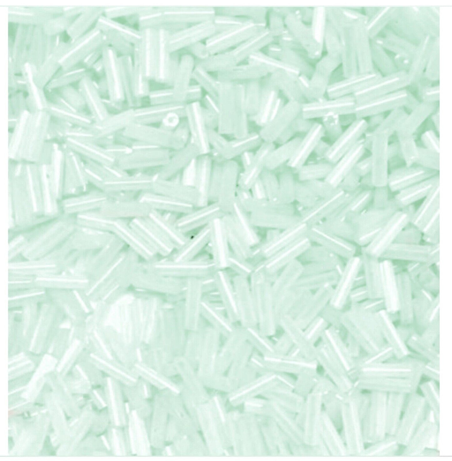 1400+ Bugle Glass Tube 6.5-7.5mm Seed Beads - Choose Your Colour