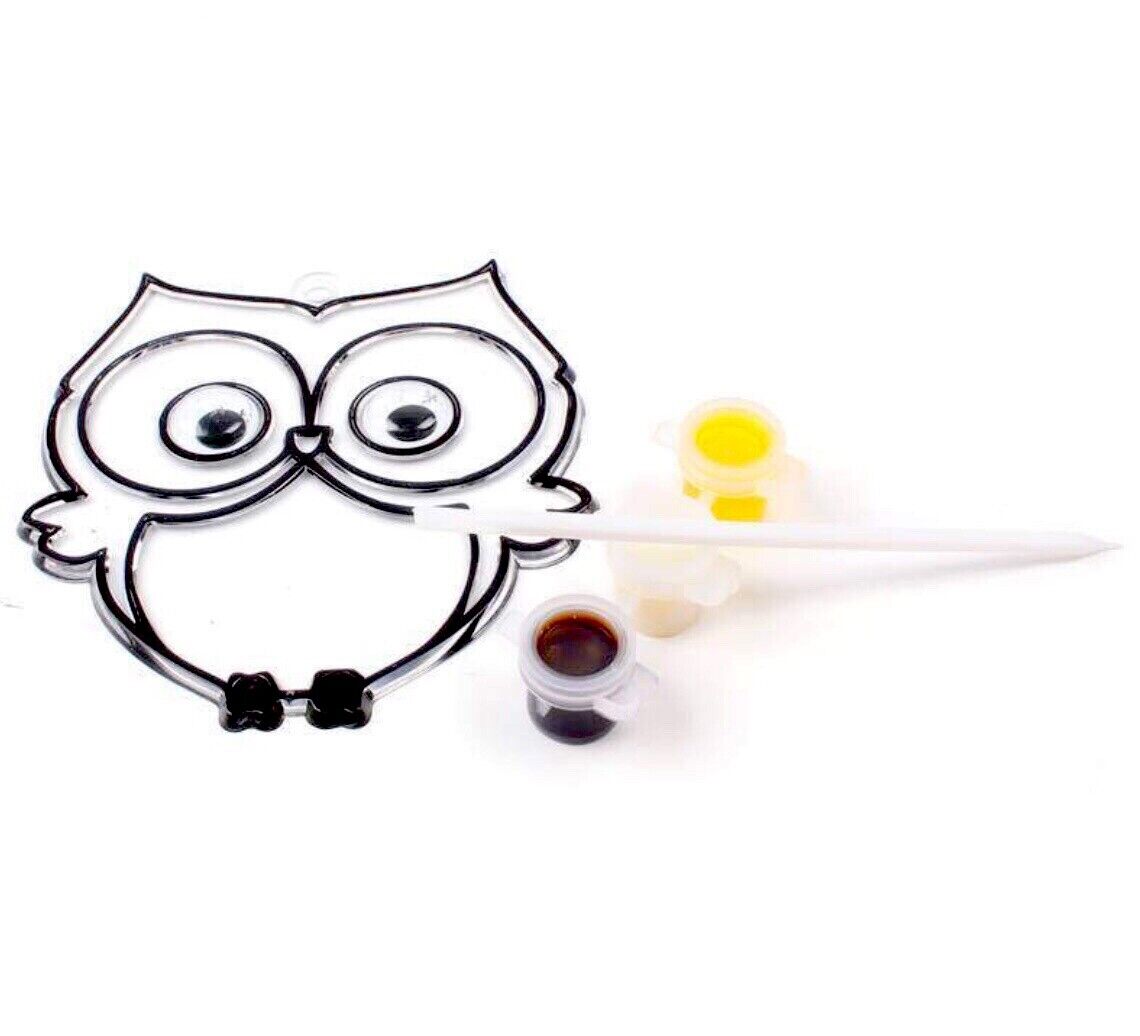 1x Cute Animals or Mythical Creatures Paint Your Own Suncatcher DIY Kit