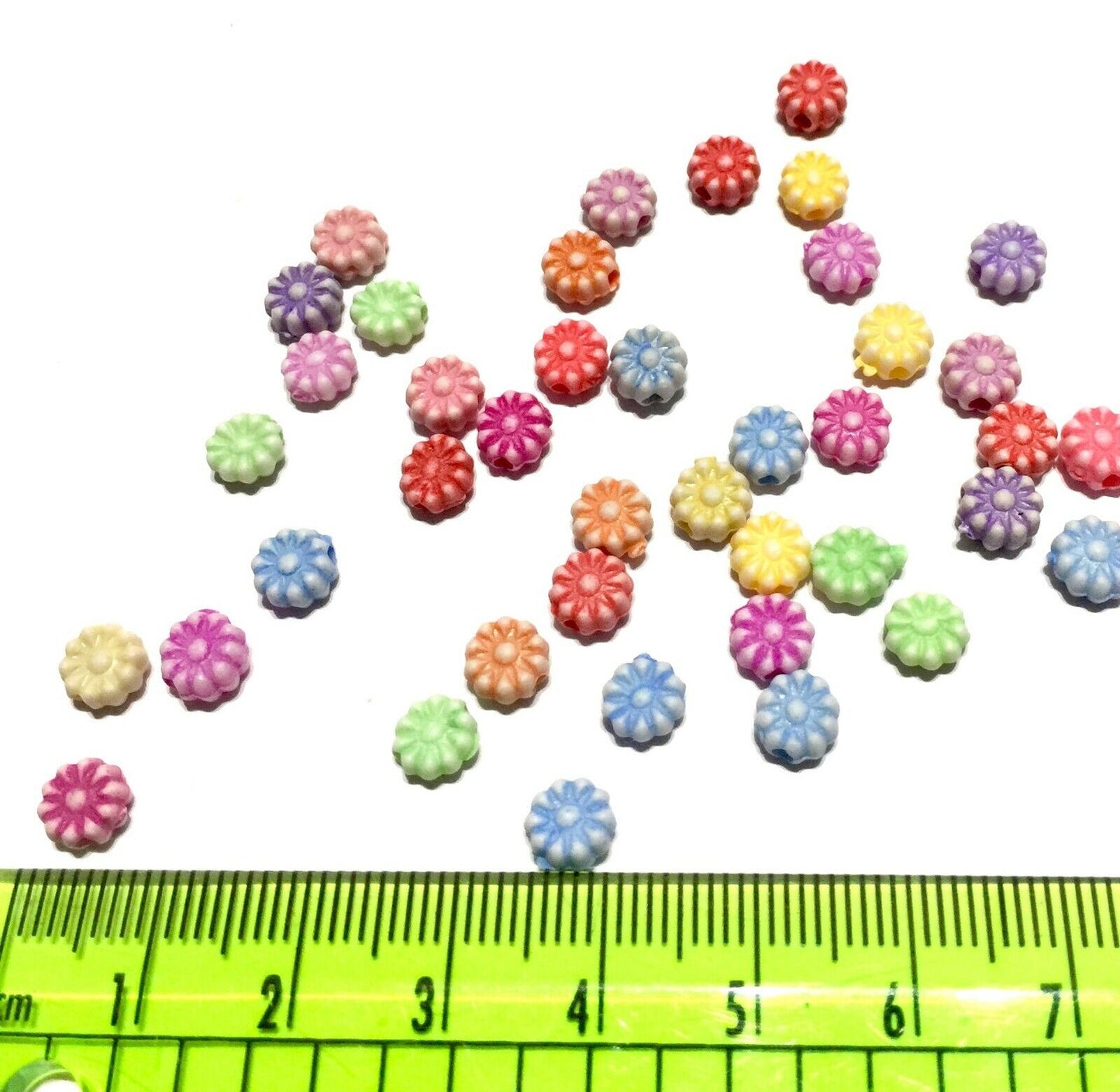 150x Flower Acrylic Beads - Pick Your Style