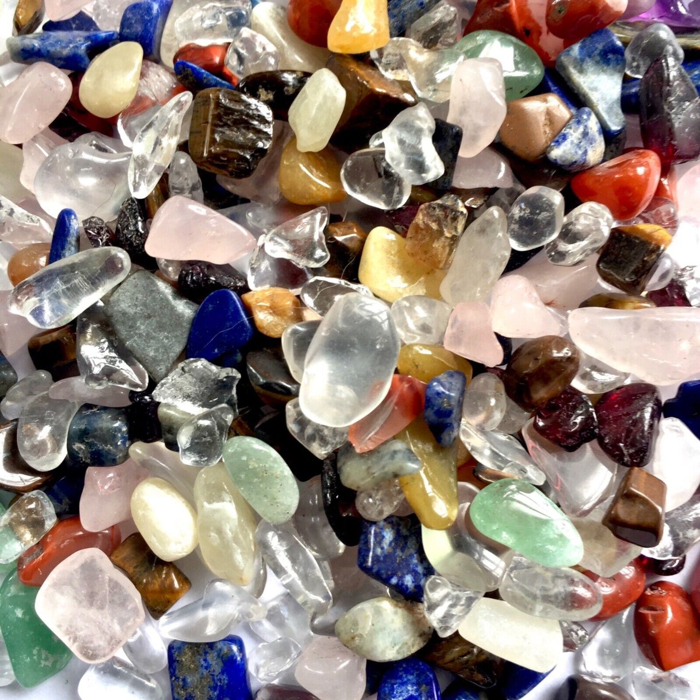 40g Natural Stone Gemstone Crystal 4mm-20mm Chips Nuggets No Holes