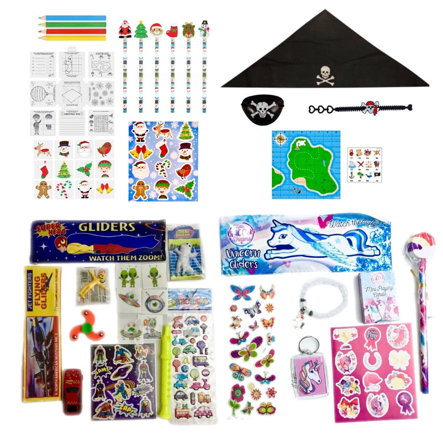 Pack of Christmas Stockings Fillers Party Bag Favours Kids Toys Activity Pack