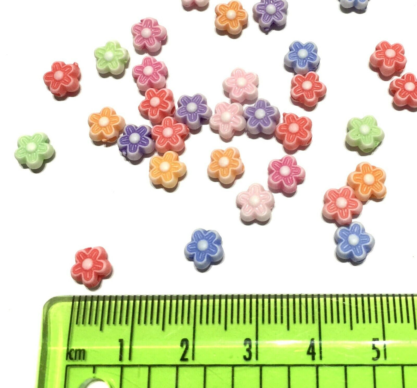 150x Flower Acrylic Beads - Pick Your Style