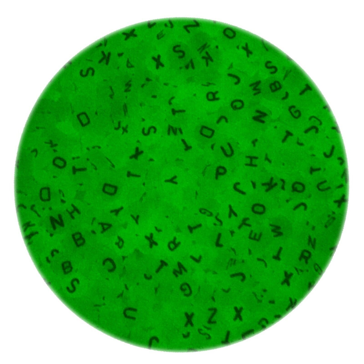 200x English Letter 6mm-7mm Flat Round Beads for Jewellery Making