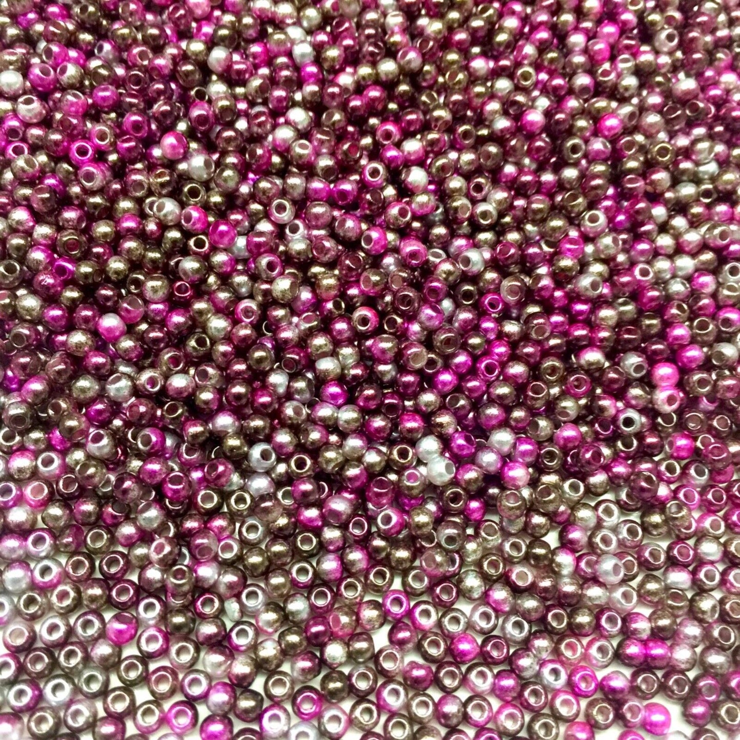 1000x Tiny 3mm Acrylic Faux Pearl Beads for Jewellery Making - Pick Your Colour