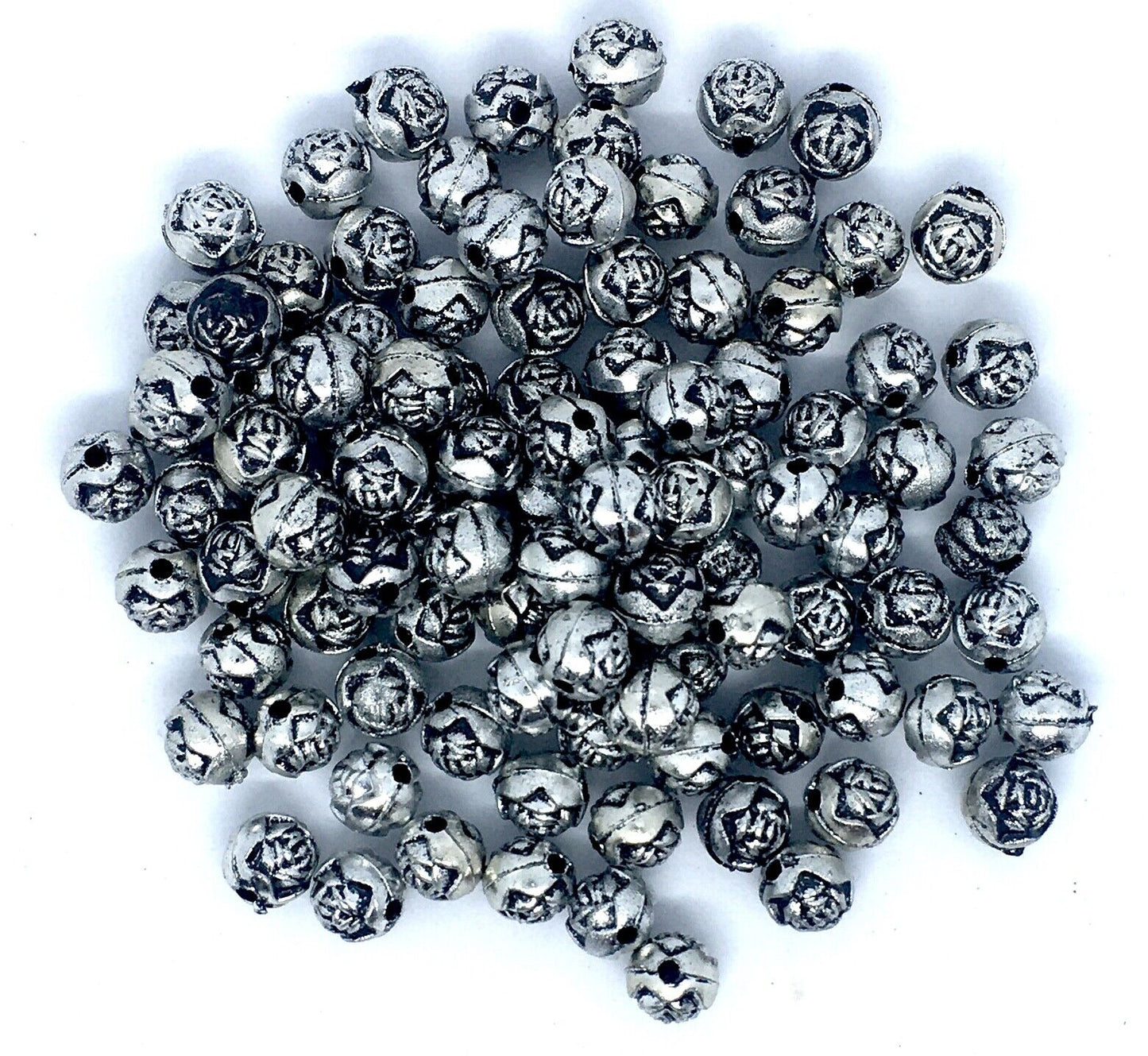 150x Antique Tibetan Style 5/6mm Acrylic Spacer Beads - Choose Your Design