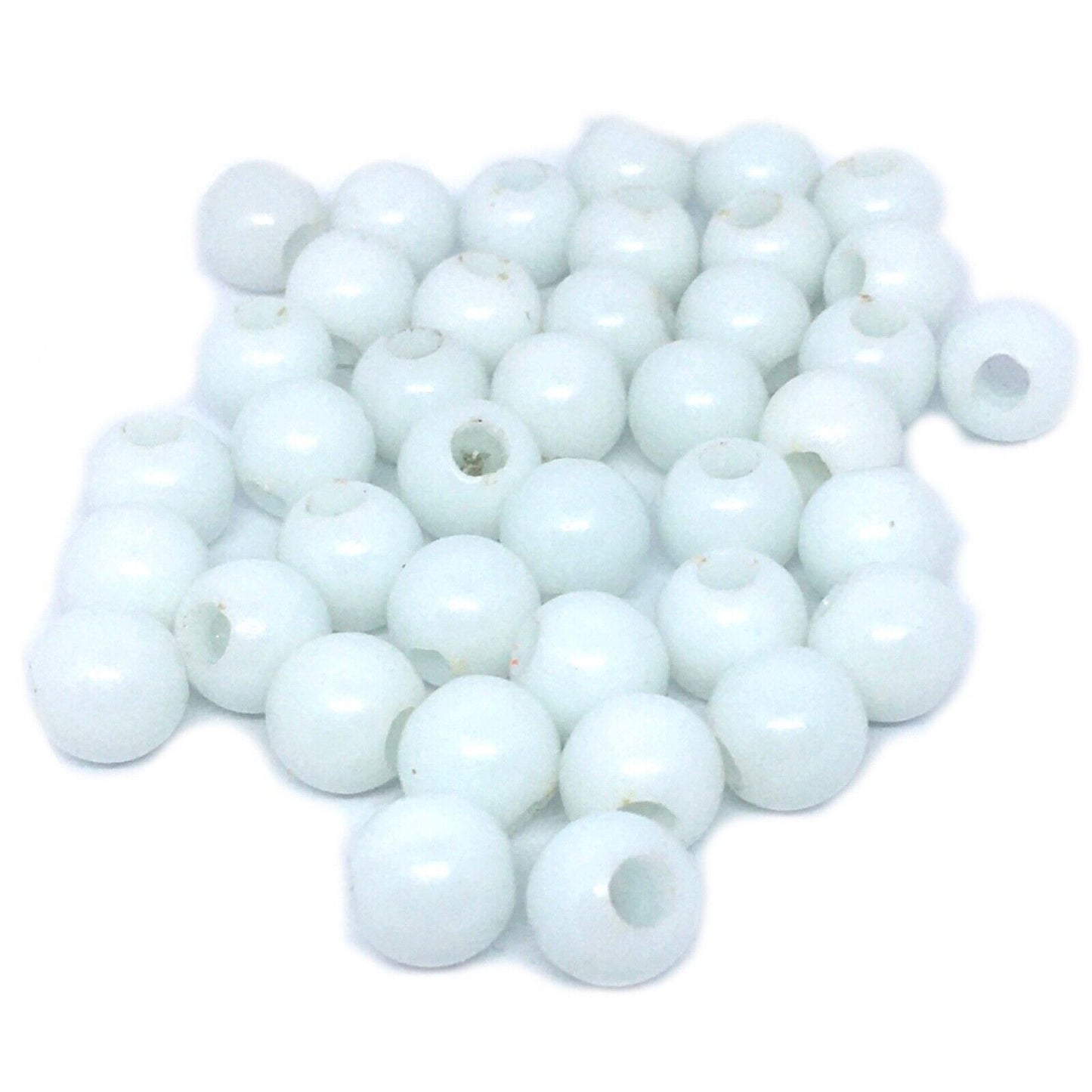 100x Large Hole 13mmx9mm Acrylic Beads - Choose your Colour