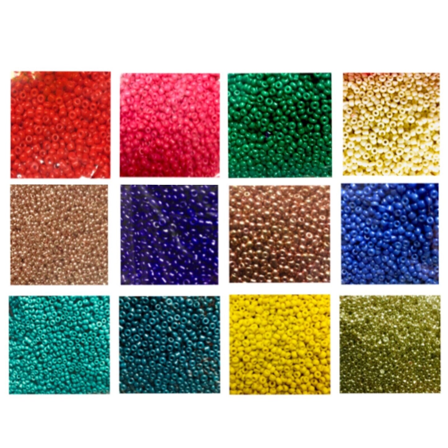 3000+ Glass 2mm Seed Beads Opaque - Pick your Colour