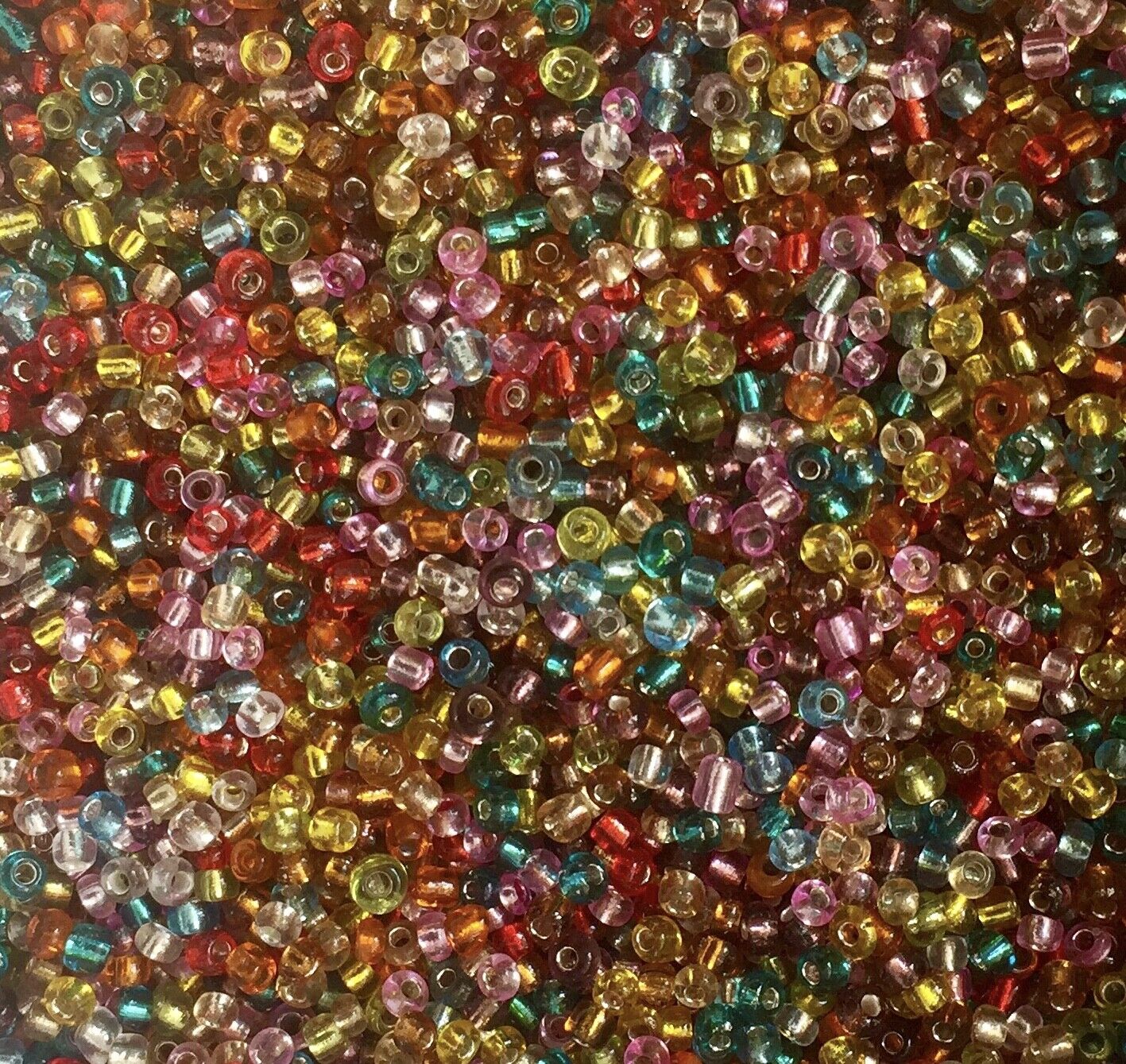 3000+ Glass 2mm Seed Beads Silver Lined - Pick your Colour