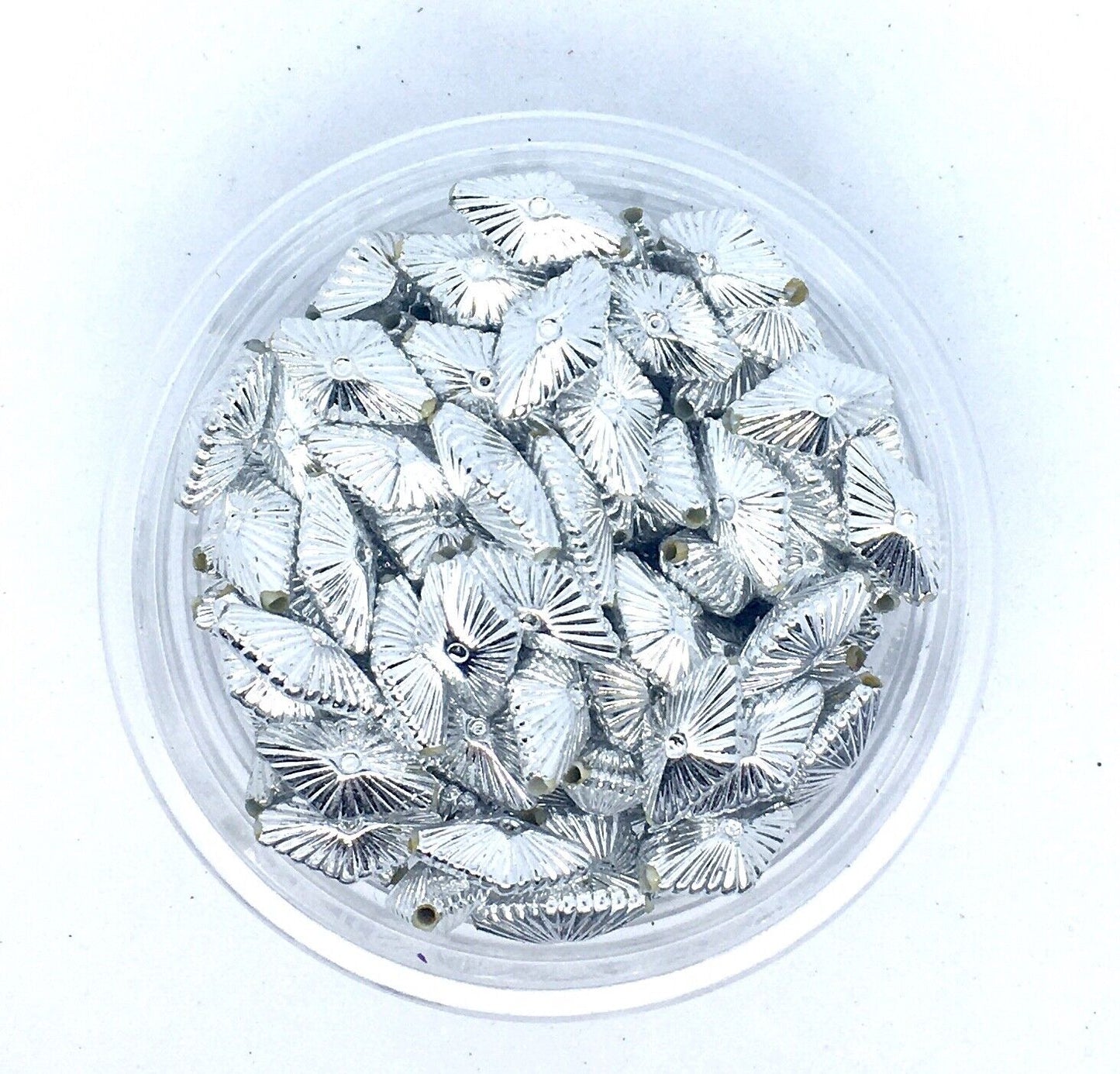 50x Silver 14mm Tubular or Diagonal Shape Spacer Beads for Jewellery Crafting