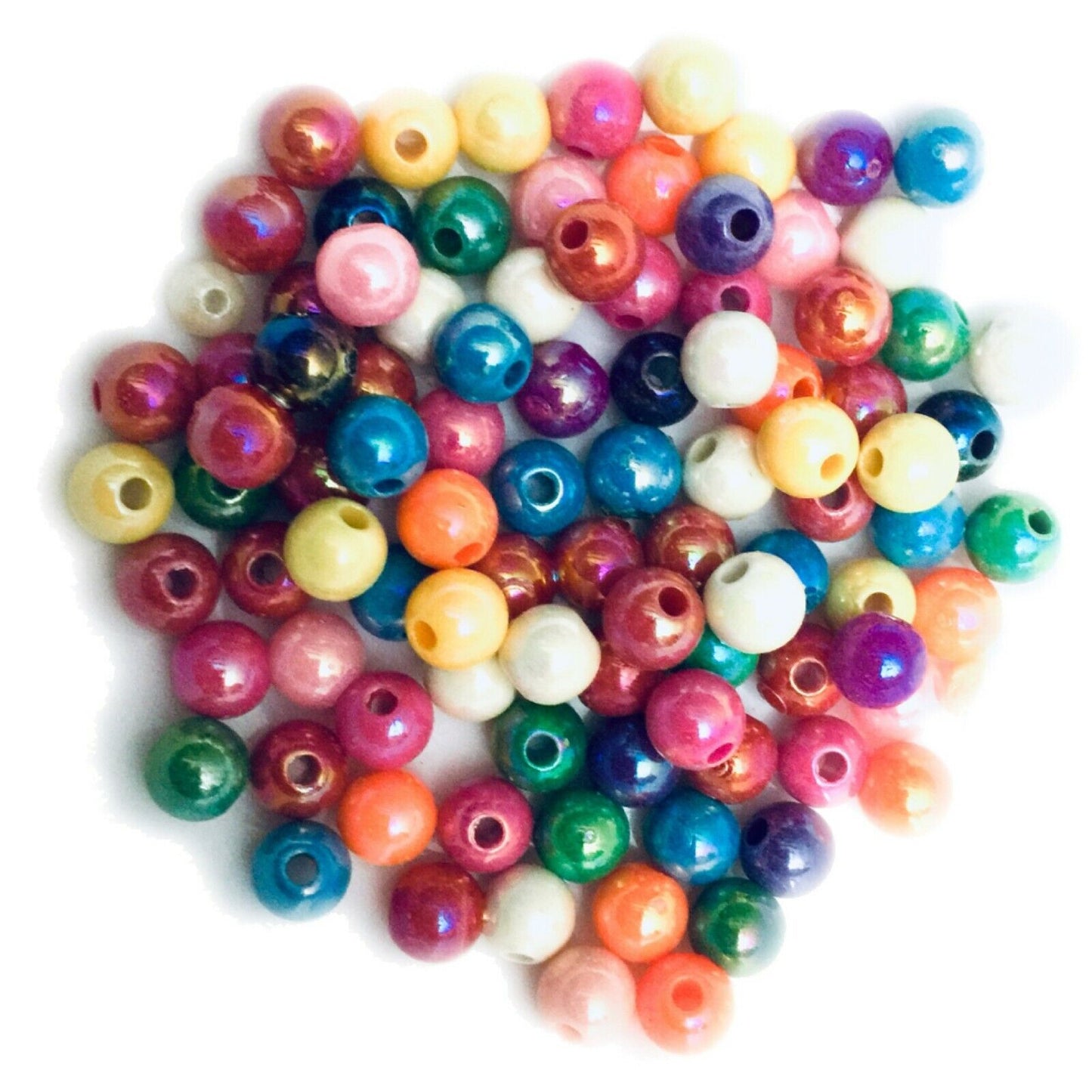 100x Mix Colour Mix Design 8mm Spacer Beads - Pick Your Style