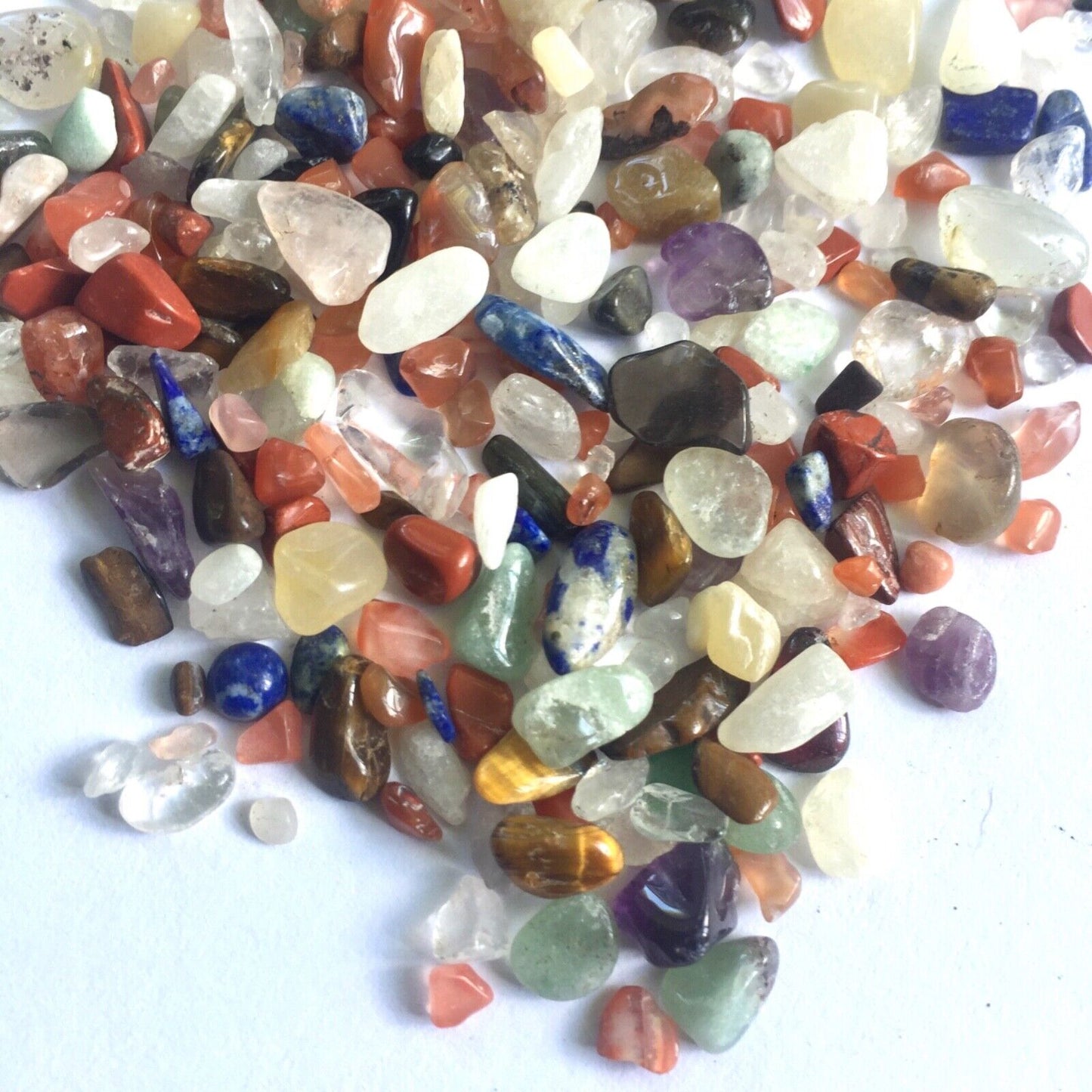 40g Natural Stone Gemstone Crystal 4mm-20mm Chips Nuggets No Holes