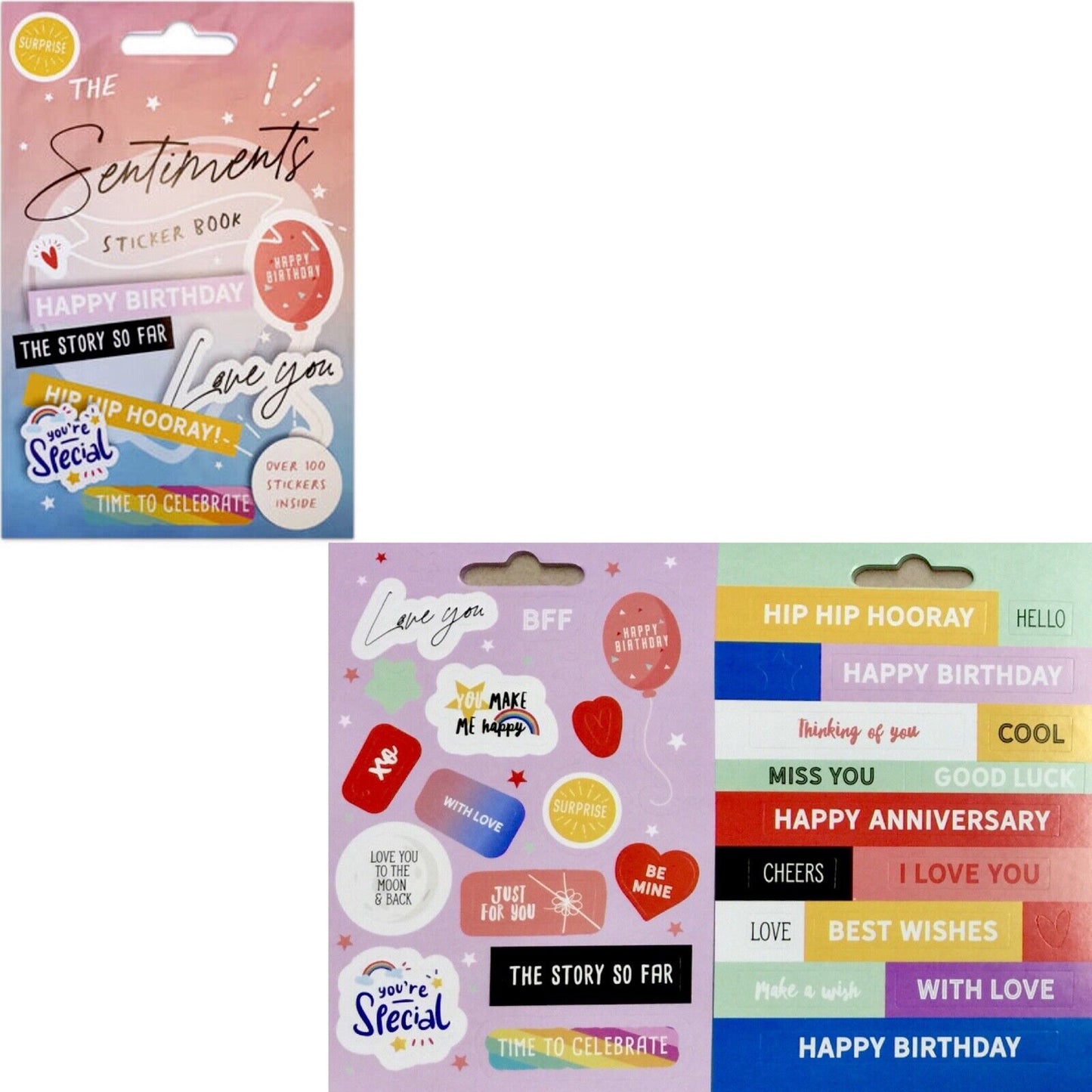 100+ Sentiments, Thoughts, Greetings and More Die Cut Stickers