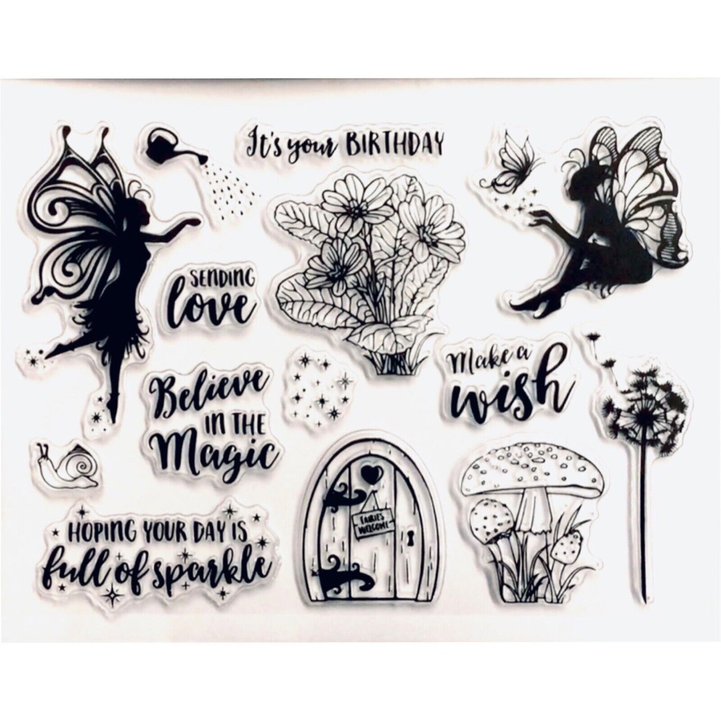 Card Making Scrapbooking Silicon Clear Stamp Set - Pick your Design