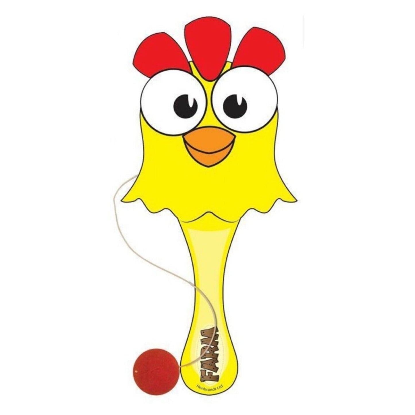 Farm Animal Wooden Paddle and Ball Toy - 6 Animals to Choose