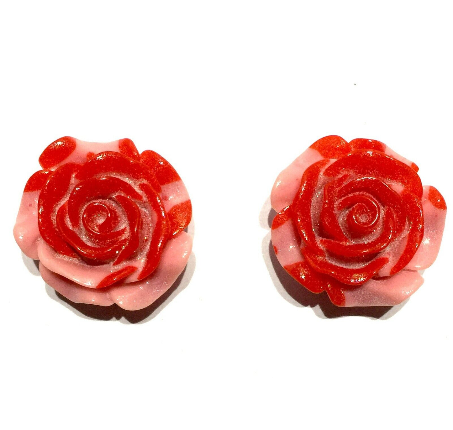 2x Large 30mm Rose Flower Charm Beads/Cabochon