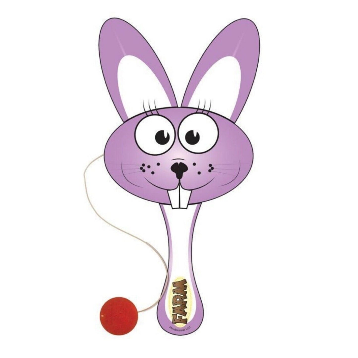Farm Animal Wooden Paddle and Ball Toy - 6 Animals to Choose