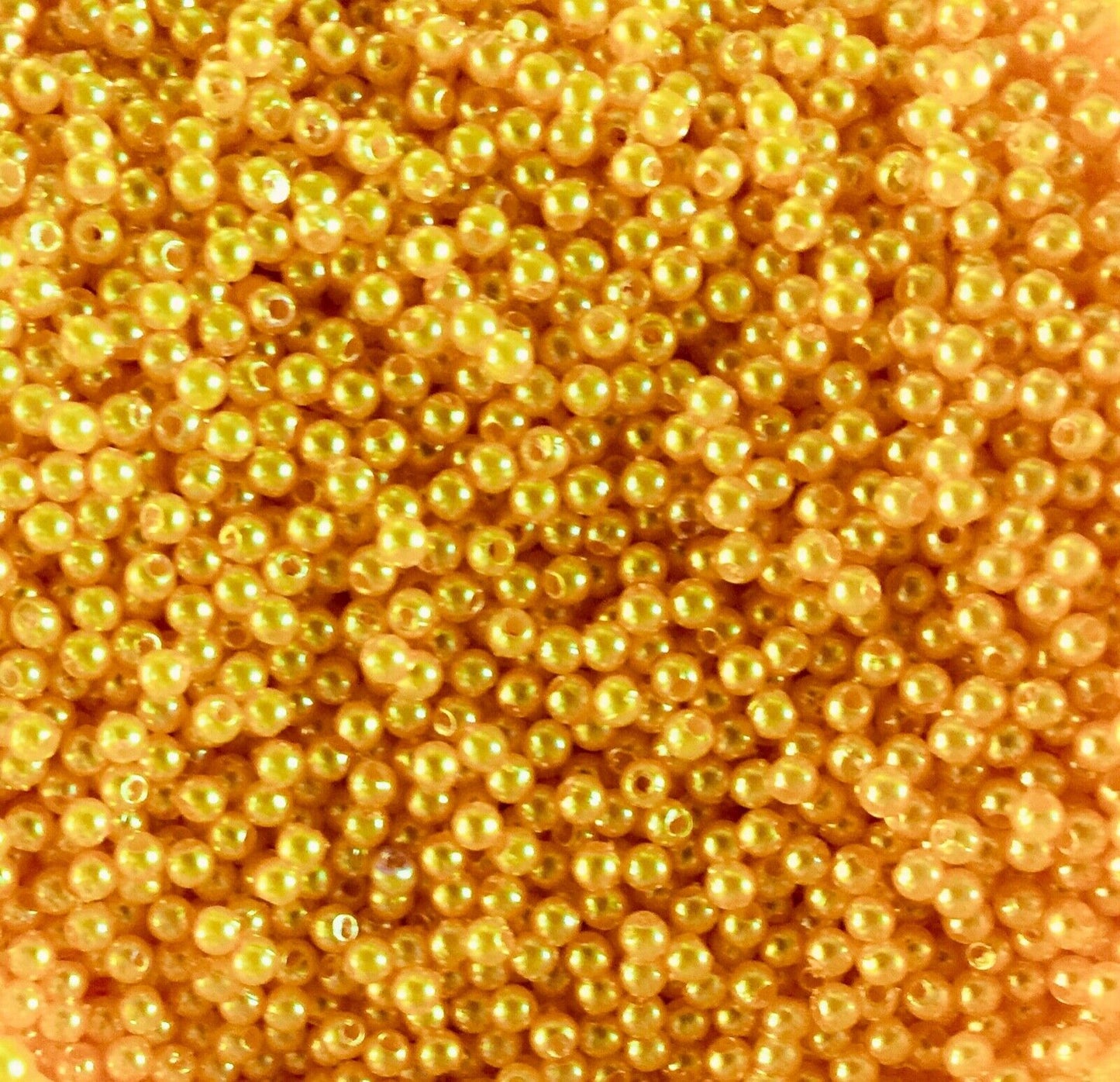 1000x Tiny 3mm Acrylic Faux Pearl Beads for Jewellery Making - Pick Your Colour