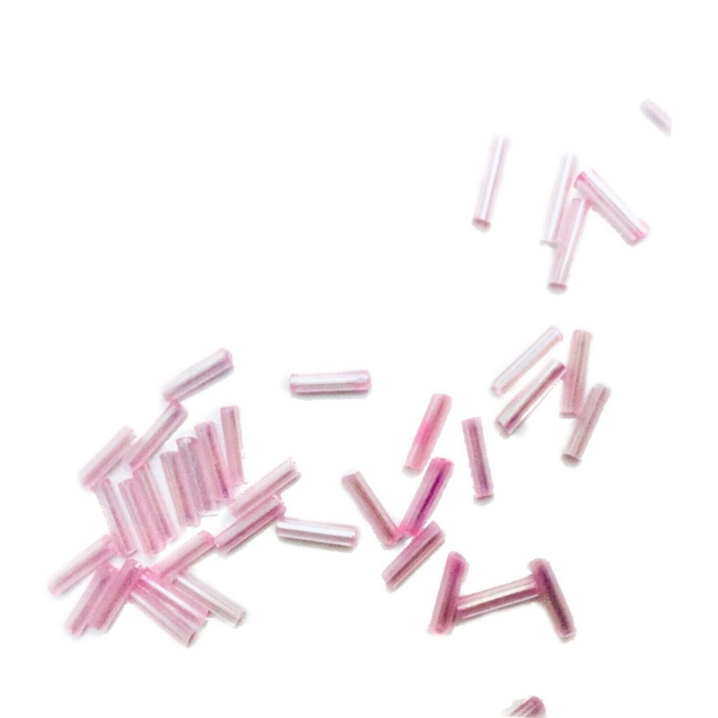 1100+ Bugle Glass 6.5-7.5mm Tube Seed Beads - Choose Your Colour