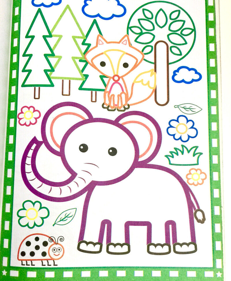 Kids Glitter Colouring Book - 2x Cover Theme to Choose