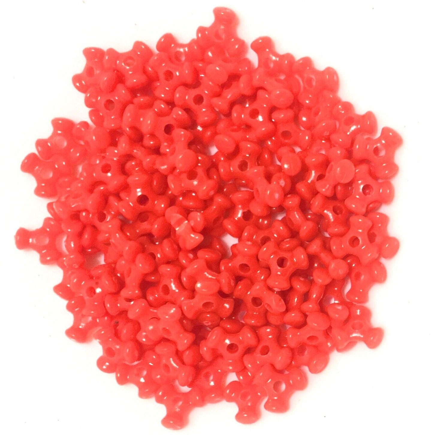 200x Mix Colour 10mm Tri-Beads for Jewellery Craft Making - Choose Your Colour