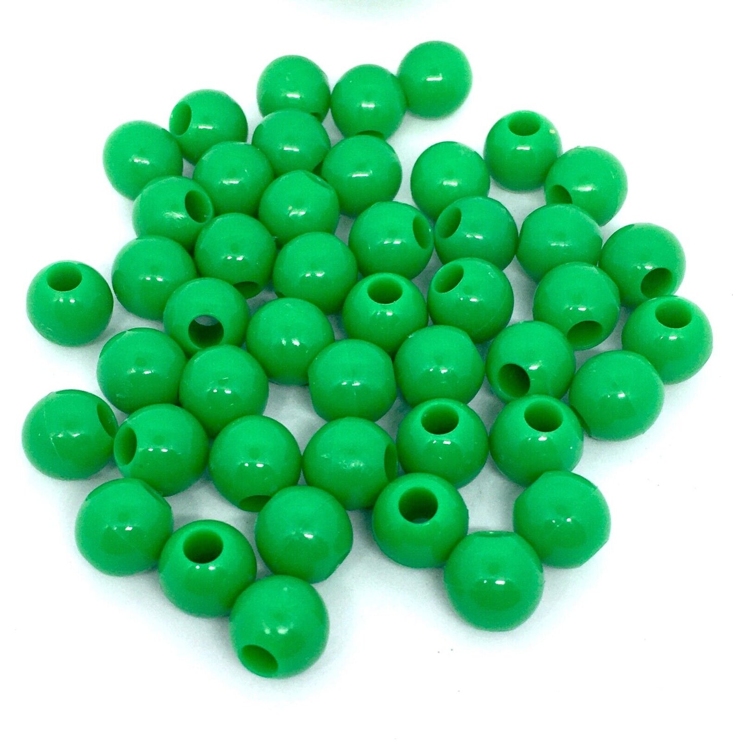 100x Large Hole 13mmx9mm Acrylic Beads - Choose your Colour