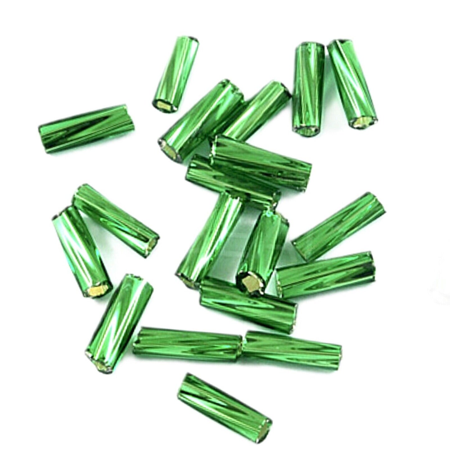 650+ Twisted Spiral 6mm Bugle Tube Glass Seed Beads - Pick Your Colour
