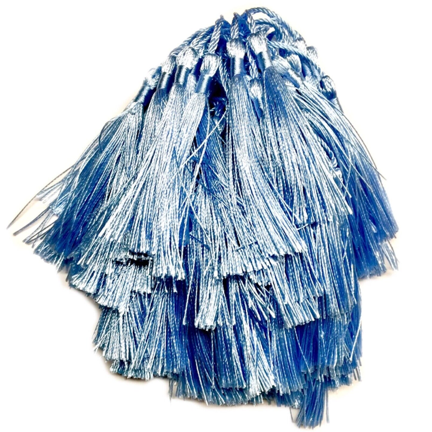 10x Satin Feel Colourful 13cm Tassels for Jewellery or Craft Making