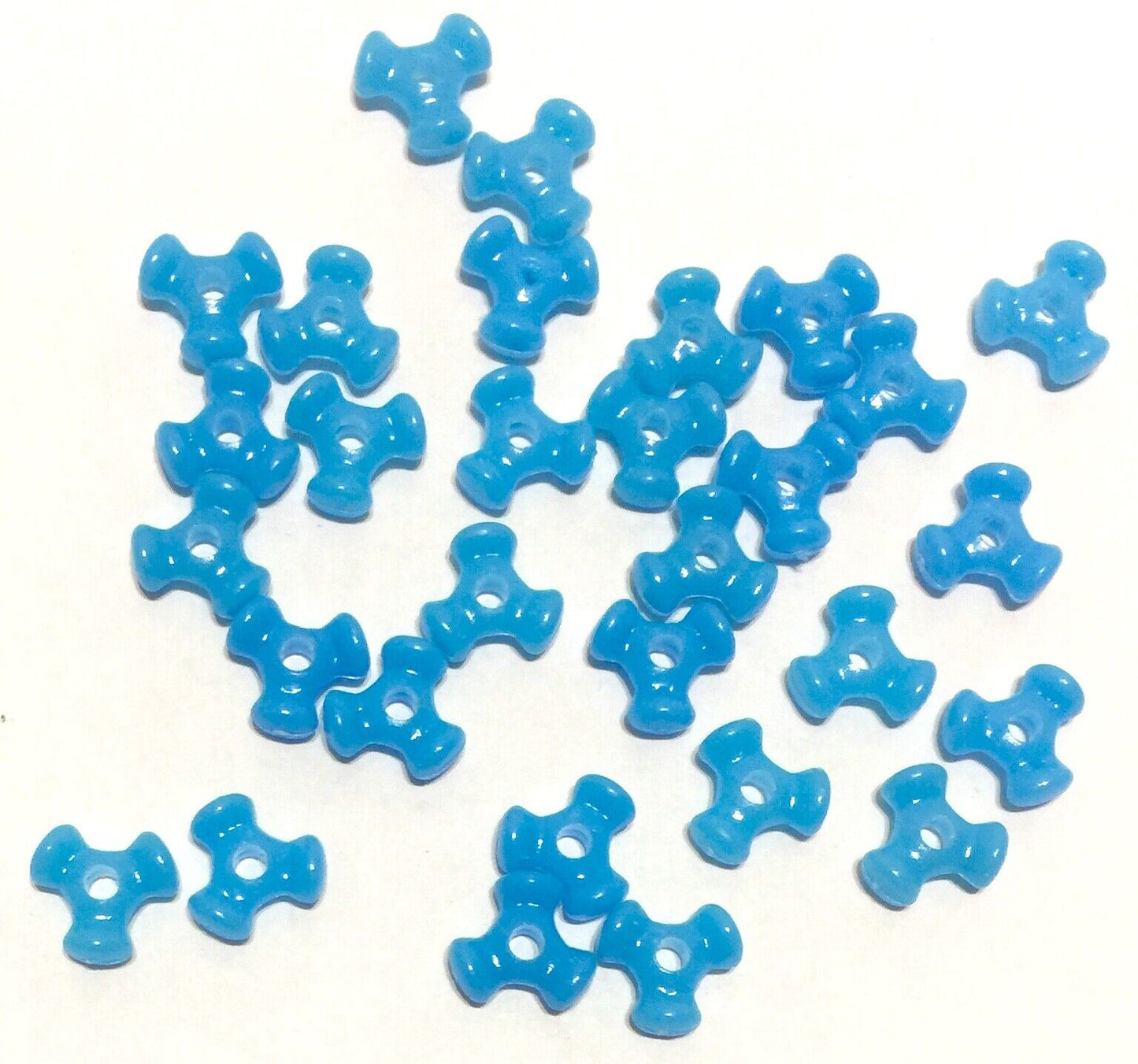 200x Mix Colour 10mm Tri-Beads for Jewellery Craft Making - Choose Your Colour