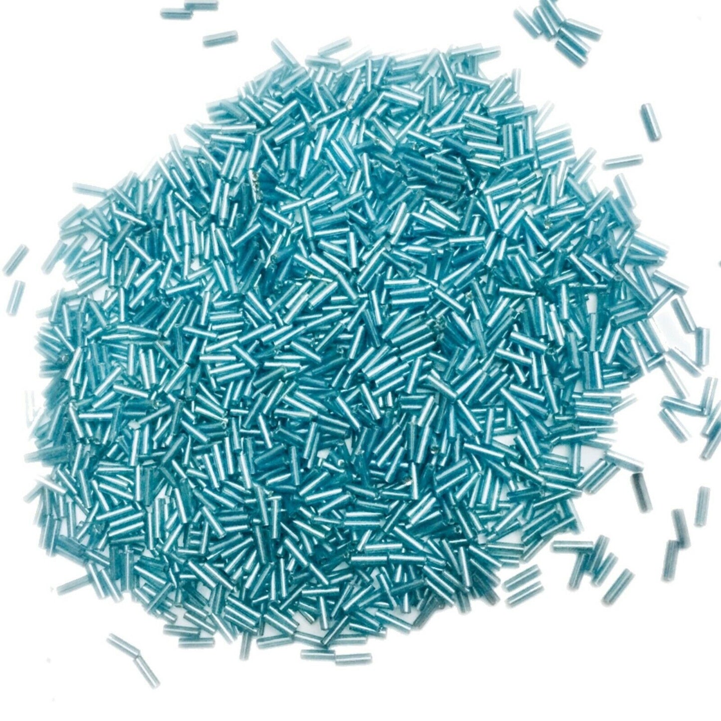 1100+ Bugle Glass 6.5-7.5mm Tube Seed Beads - Choose Your Colour