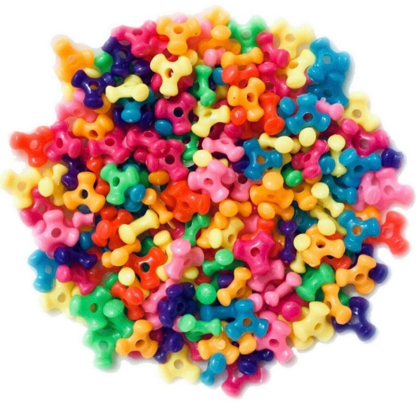 200x Mix Coloured 10MM Tri Beads - Pick Your Colour