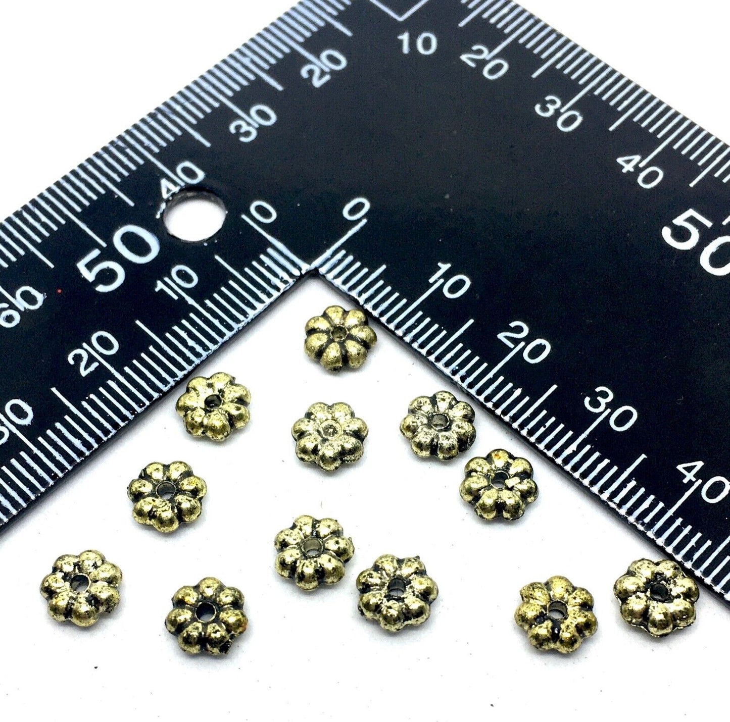 150x Antique Tibetan Style 5/6mm Acrylic Spacer Beads - Choose Your Design
