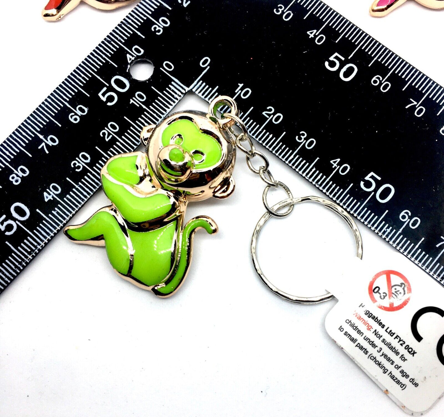 1x Fancy Keyring - Pick Your Design (Smiling, Umbrella, Mouse, Monkey or Penguin)