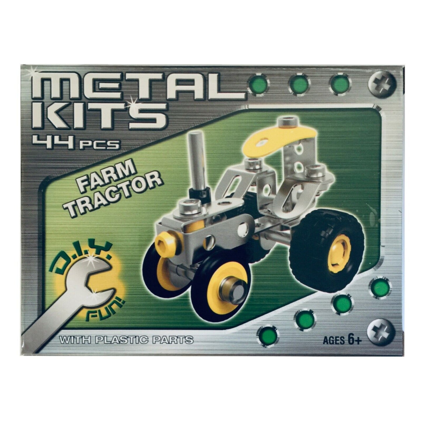 Construct Your Own Vehicle Metal DIY Kit - Choose Aeroplane, Copter or Tractor