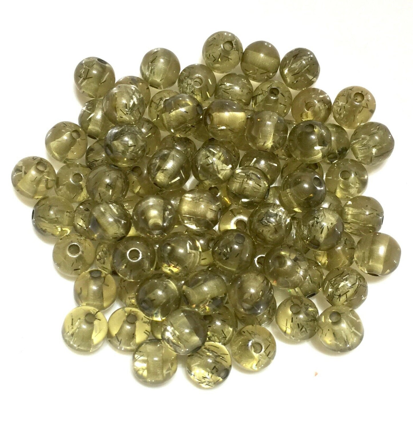 50x Transparent 10MM Acrylic Beads for Jewellery Making - Choose Your Colour