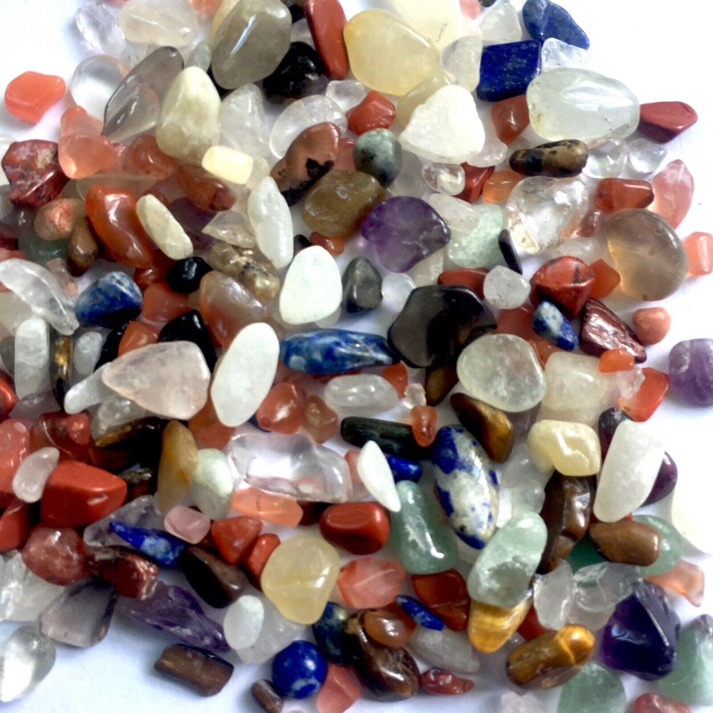 40g Natural Stone Gemstone Crystal 4mm-20mm Chips Nuggets No Holes