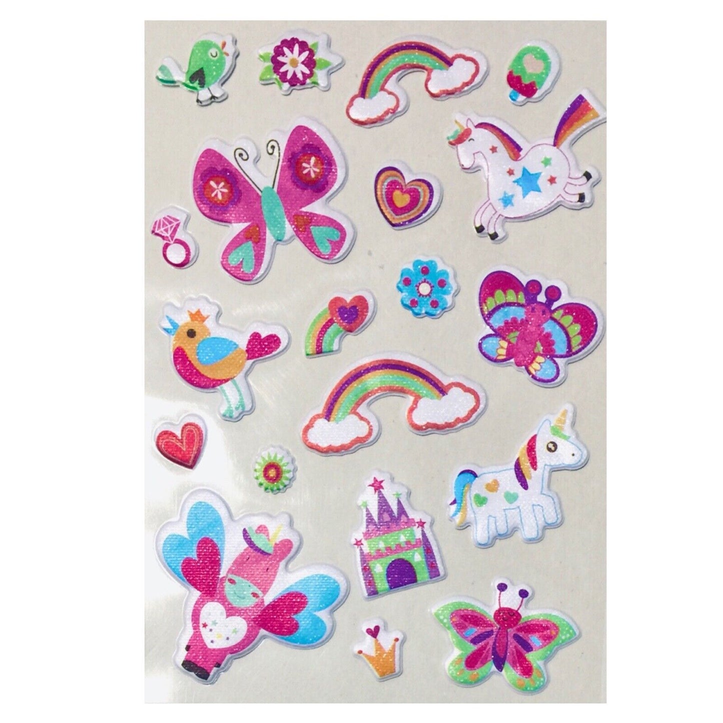 1x Sheet Multi Design 21x15cm 3D Puffy Sticker - Choose Your Design
