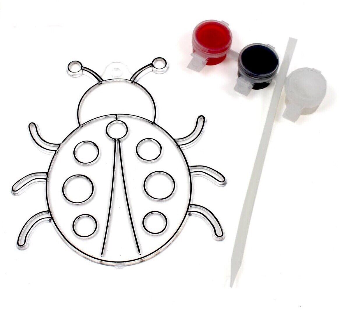 1x Cute Animals or Mythical Creatures Paint Your Own Suncatcher DIY Kit