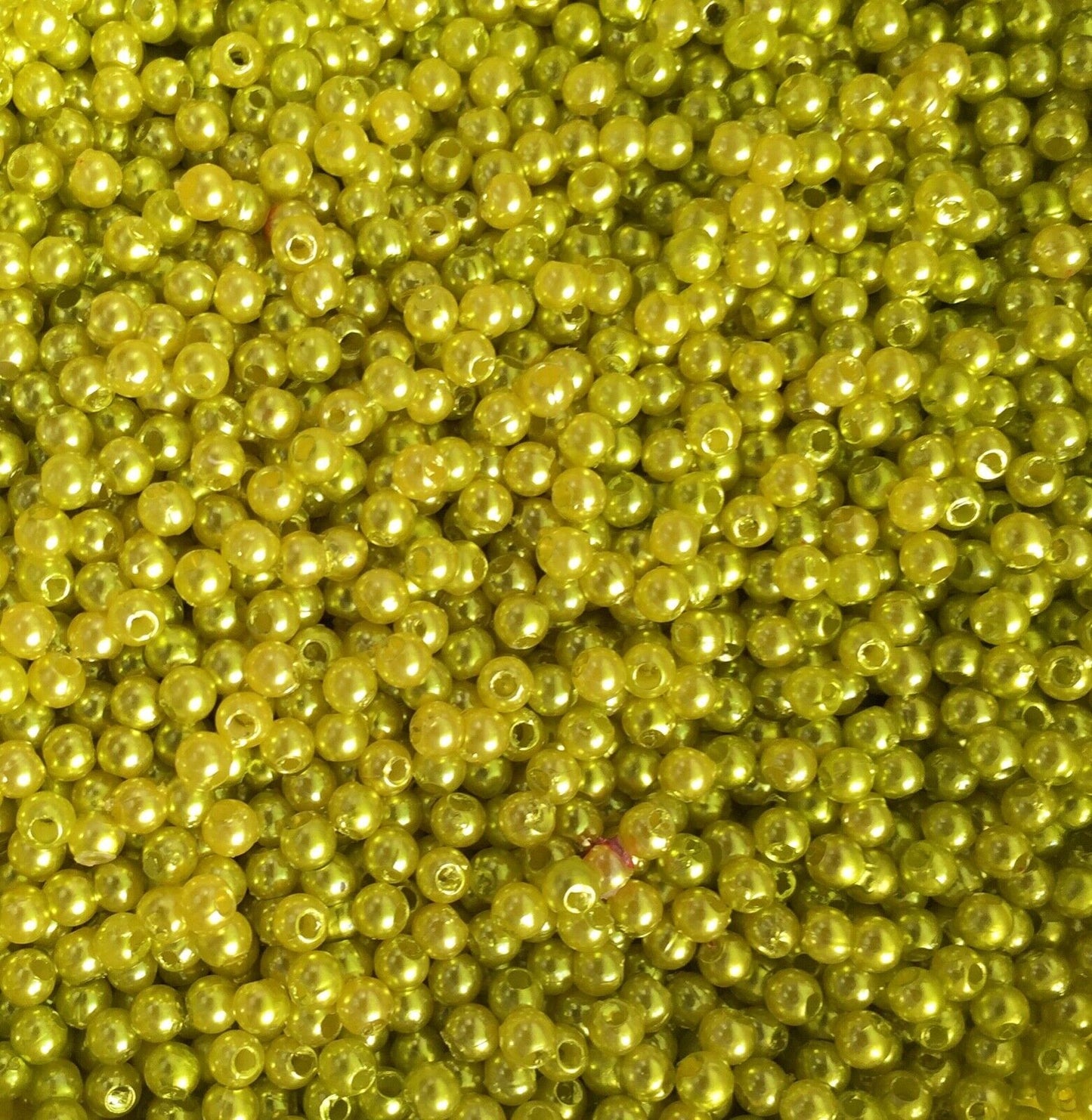 1000x Tiny 3mm Acrylic Faux Pearl Beads for Jewellery Making - Pick Your Colour