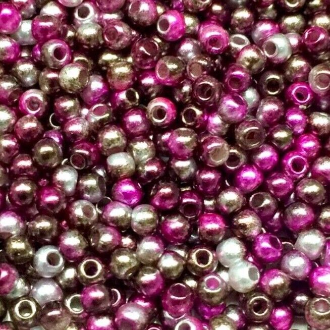 1000x Tiny 3mm Acrylic Faux Pearl Beads for Jewellery Making - Pick Your Colour