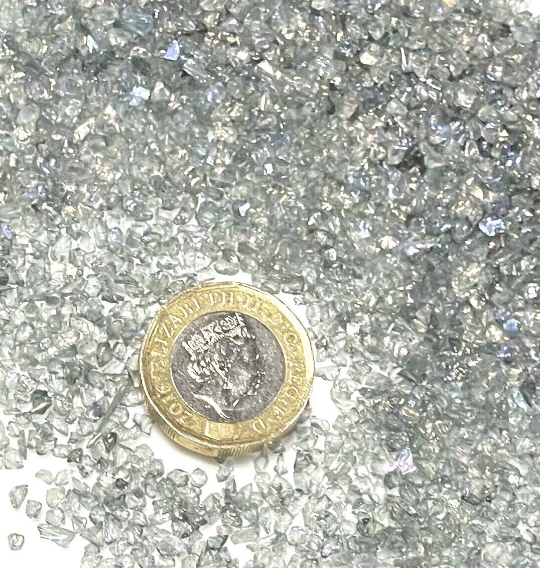 25g Crushed Electroplated Tiny Glass Rhinestone Chips for 3D Nail Art Decoration